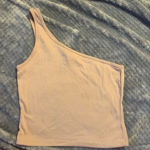 Simple off the shoulder strap crop top